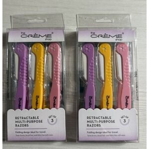 The Creme Shop Razors Lot of 10 Sets‎ Retractable Multi Purpose 3 Pack